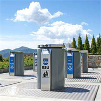 Conteneur à déchets souterrain hydraulique et compacteur de système d'ordures avec moteur et engrenage Construction en acier de puissance 2.2kW