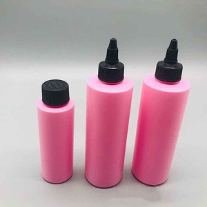 Envase Personalizado para Aceite Capilar, Botella de Plástico <span class=keywords><strong>Rosa</strong></span> Mate con Dosificador, 200ml 300ml 500ml, PE PET Degradable, Botella Puntiaguda para Lociones Cosméticas - Product Image 2