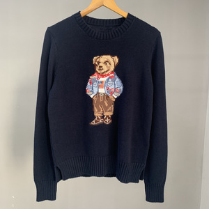 <span class=keywords><strong>Pull</strong></span> pour <span class=keywords><strong>homme</strong></span> Caron <span class=keywords><strong>Bear</strong></span> 2026, tricoté, 100% coton, logo dessin animé sur le devant, manches longues, col rond, <span class=keywords><strong>pull</strong></span> pour <span class=keywords><strong>homme</strong></span> - Product Image 1