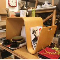 Table basse scandinave en bois massif, petite table d'appoint multifonctionnelle, meuble pratique pour le côté du canapé, usage domestique