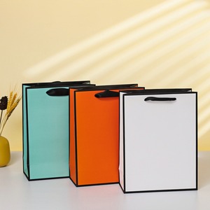 Lifestyle Cardboard Paper <strong>Gift</strong> <strong>Bags</strong> for Small Business with Handle Reusable Shopping Paper <strong>Bags</strong> Logo Printed - Product Image 3