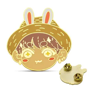 Wholesale Chinese Supplier Popular Cheap Anime Character Design Custom Plated Metal Lapel Pins