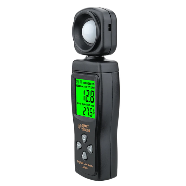 AS803 Light Meter Lux/Fc Photometer Photography Digital Meter Illuminometer Environmental Tester Spectrometer