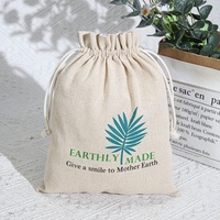 Sac en toile de jute avec cordon de serrage, promotionnel, écologique, logo personnalisé imprimé, pour thé, café, cadeau de Noël, pochette en jute recyclable