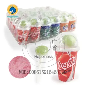 Леденец в форме чашки для напитков с фруктовым ароматом, жесткие конфеты