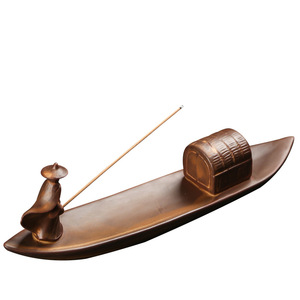 Bâton d'encens créatif en céramique antique avec encens au bois de santal, Ombre <span class=keywords><strong>solitaire</strong></span> de rivière froide, aromathérapie d'intérieur, d'inspiration zen - Product Image 5