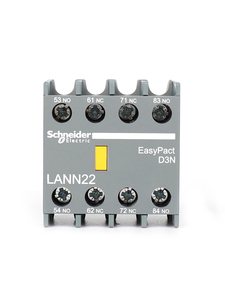 Contacto Auxiliar Compacto para Contactor LANN02, Contactos de Diseño Cuadrado, Color Gris - Product Image 2