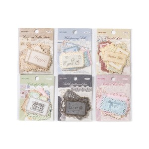 Paquete de 20 Pegatinas de Encaje Estéticas Vintage, Etiquetas Autoadhesivas Troqueladas con Acabado Brillante para Decoración Festiva, Diario/Agenda - Product Image 1