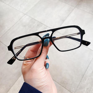 Lunettes anti-lumière bleue Qianai, monture carrée, monture intégrale, unisexe, verres PC, protection anti-UV K2 5515 - Product Image 5