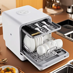 Lave-vaisselle électrique portable automatique avec réservoir d'eau robuste pour 5 services, séchage et désinfection, ODM, pour nettoyage de cuisine en usine - Product Image 3