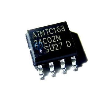 Chip ic at24c02 24c02b, serial, eeprom, memória, inline dip 8 at24c02n