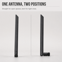Antenne de routeur passerelle en caoutchouc, type « Rubber Duck », à visser, réglable, pliable, à angle droit, 2.4G/5G 5dBi pour terminal réseau mâle