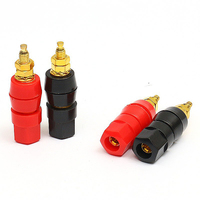 Usine 2 pièces KCT bricolage maison voiture stéréo vis reliure poste haut-parleur amplificateur Terminal 4MM Audio banane Jack Terminal OEM