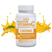 Tabletas de Vitamina C Personalizadas OEM que Mejoran la Inmunidad, la Elasticidad de la Piel y Complementan los Oligoelementos