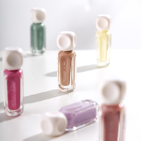 Vente en gros Vernis à ongles gel UV 10ml personnalisé Marque privée Base transparente régulière Top Coat Laque à ongles semi-permanente séchée à l'air libre