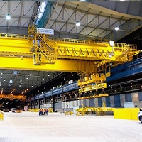 Pont roulant magnétique industriel à double poutre de 40 tonnes avec poutre de distribution