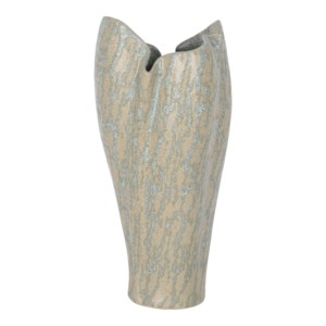 Vaso in Ceramica Scultoreo con Bordo Fratturato e Finitura Texturizzata, Decorazione Moderna per la Casa, Vaso per Fiori - Product Image 2