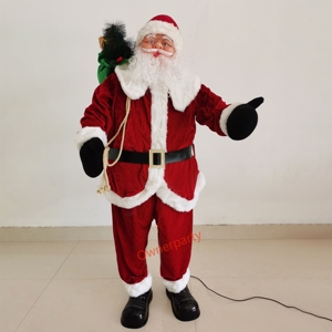 Père Noël dansant grandeur nature, décorations <span class=keywords><strong>de</strong></span> Noël <span class=keywords><strong>de</strong></span> haute qualité pour l'intérieur, cadeaux <span class=keywords><strong>de</strong></span> Noël, décorations <span class=keywords><strong>de</strong></span> Noël animées pour l'extérieur avec <span class=keywords><strong>musique</strong></span> - Product Image 2