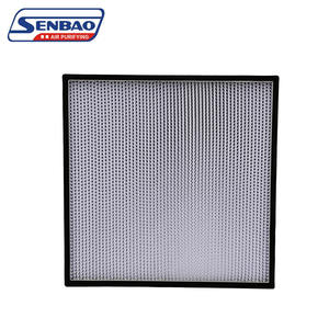 แผ่นกรองกล่อง H14 HEPA กระจกอัดจีบแบบกำหนดเองได้พาร์ติชันกระดาษ H13สำหรับระบบระบายอากาศแบบ HVAC - Product Image 1