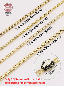 Accessori per borsette Set di catene a forma di serpente serrature per borse in ottone e ferro catene per scegliere tutto Set occhiello per borsa - Product Image 4