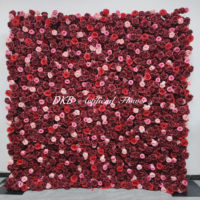 Beliebte Künstliche Blumenwand Geburtstag Hochzeit Blumenwand Eventdekoration 3D Blumenwand Hintergrund 2,4m X 2,4m