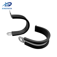 Nouvelle Arrivée - Collier de serrage pour tuyau en acier inoxydable 304 de type R, haute précision, sur mesure, avec revêtement en caoutchouc pour installation à vis