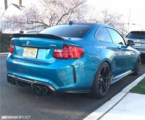 Auto In Fibra di Carbonio Baule Posteriore Ducktail Boot Lip Spoiler Per BMW F22 235i F87 M2 PSM Stile 2014 + - Product Image 5