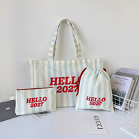 Ensemble de luxe de 3 pièces pour kit de beauté, comprenant une pochette, un sac fourre-tout et un sac à cordon