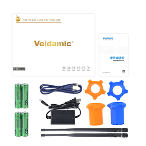 ไมโครโฟนไร้สายแบบหนีบปกเสื้อ Vason Q468 VHF ระบบมือถือ ระดับมืออาชีพ แบบสองย่านความถี่ พร้อมเซ็นเซอร์อินฟราเรด สำหรับคาราโอเกะ งานปาร์ตี้ และโบสถ์ - Product Image 6