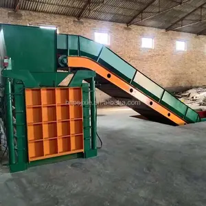 Hydraulic small waste paper baler manual press machine 1200t Straw Baler