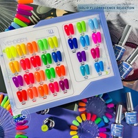 Vernis à ongles de couleur unie fluorescent au néon 30 couleurs 15ml Gel vernis à ongles longue durée