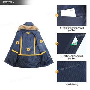 2021 hommes imperméable 3 en 1 <span class=keywords><strong>Ski</strong></span> Puffer manteau doublure détachable et capuche Parka coton <span class=keywords><strong>veste</strong></span> d'hiver - Product Image 3