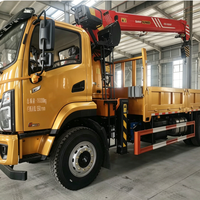 Grue à moment de charge élevé de 8 tonnes, moteur Yuchai, pompe hydraulique, châssis SHACMAN G500 4x2, hauteur de levage de 8,5 m, stabilisateurs, garantie 1 an