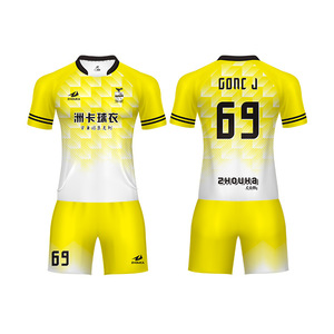 Sublimation soccer dry made Print jersey White cheap soccer uniform kits sports clothes - Product Image 4