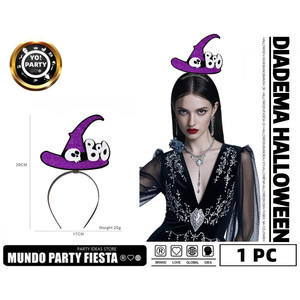 HALLOWEEN <b>HEADBAND</b>-Witch Hat #81659 Polyester Church Hat for Sports Casual Fishing Business <b>Beach</b> Outdoor Halloween Hat - Product Image 1