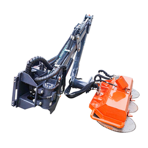 Scie circulaire à trois lames <span class=keywords><strong>de</strong></span> haute qualité pour mini-chargeuse, taille-haie hydraulique pour <span class=keywords><strong>l</strong></span>'élagage des arbres, des pelouses et des arbustes - Product Image 4