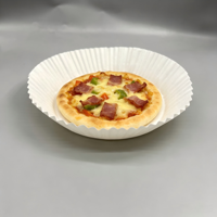 Papier sulfurisé rond personnalisé pour friteuse à air, imprimable sur une face, en silicone, résistant à l'huile, jetable, pour la cuisson