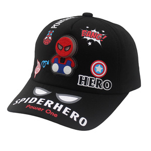 Chapeaux de voyage en plein air résistants au soleil dessin animé Anime Marvel Spider Man brillant hip-hop tasses de Baseball casquettes à visière réglables pour les enfants - Product Image 4