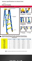 Échelle d'aluminium isolante haute qualité | Pliable de ciseaux | Intérieur & extérieur | Usine OEM Chine