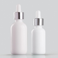 Flacons compte-gouttes en porcelaine blanche personnalisés, pipettes graduées de luxe pour sérum et huile cosmétique, soins capillaires