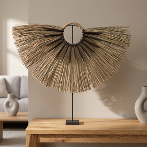 Moderna Decoración de Mesa de Ratán, Adorno Ecológico y Duradero para Colgar en la Pared, Regalo de Boda, Decoración para Sala de Estar, Hecho a Mano - Product Image 3
