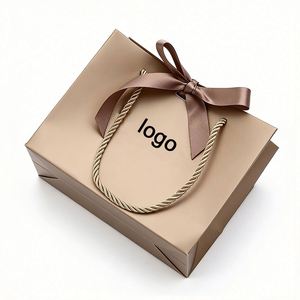 Custom Logo Printing Clothing Shoes Gift Shopping Paper <b>Bag</b> Boutique Beauty Store Packaging Paper <b>Bag</b> - Product Image 2