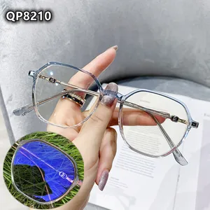 Fotokromik optik metal cateye kırmızı lunette photogray anti reflet femme kadın bayanlar qingqing anti mavi işık kadın gözlük