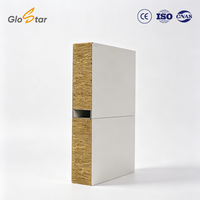 Panneau en laine de roche ignifuge pour salle blanche, isolation thermique 0,5H, mur et plafond modulaires pour la construction de salles blanches