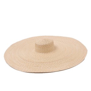 Chapeau de paille à très large bord pour <span class=keywords><strong>femme</strong></span>, style européen français, pliable, protection solaire pour la plage, idéal pour les séances photo, été - Product Image 5