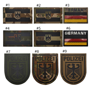 العلم الألماني شارة شخصية تكتيكية IR هوك وحلقة بقع العلم الألمانية - Product Image 2
