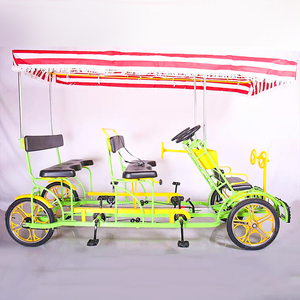 Hot Bán Khung Thép Song Song Xe Đạp 4 Bánh Xe Du Lịch Tham Quan Song Song Xe Đạp Surrey Xe Đạp - Product Image 2