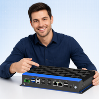 Ordinateur industriel embarqué Intel Core Ultra 5 125U, double alimentation 12/24V, double NVMe M.2, extension WiFi 4G pour usine