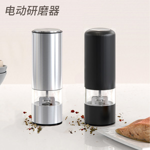 Electric <b>Grinder</b> Stainless Steel Portable <b>Mini</b> Pepper Salt Mill For Kitchen Seasoning - Product Image 1