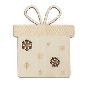 Ornement de Noël en bois découpé <span class=keywords><strong>au</strong></span> laser sur mesure, écologique, style art populaire, pour chaussette de Noël, décorations de Noël XAMS - Product Image 6